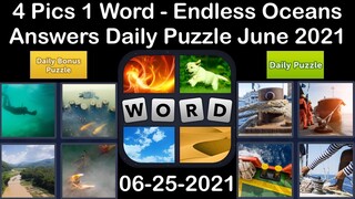 4 Pics 1 Word - Endless Oceans - 25 June 2021 - Answer Daily Puzzle + Daily Bonus Puzzle