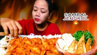 MUKBANG SAMBAL JENGKOL PEDAS ⁉️ REBUSAN DAUN SINGKONG | MUKBANG INDONESIA |