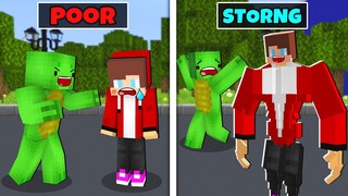 Maizen from POOR to STRONG - Funny Story in Minecraft (JJ and Mikey)