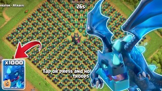 1000 Electro Dragon vs Scattershot (Clash Of Clans)