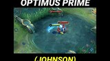 Gameplay Johnson - Optimus Prime | Mobile Legends X Transformers
