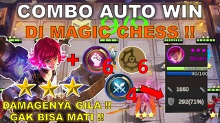 BEATRIX SWORDSMAN WRESTLER AUTO WIN !! DAMAGE SAKIT GAK BISA MATI !! COMBO MAGIC CHESS TERKUAT 2022