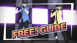 FREE!|【MMD】GLIDE【Nanase ＆Nagisa】