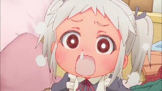 cute loli ghost got embarrassed miss sachiku and the little babby ghost #animefunnymoments