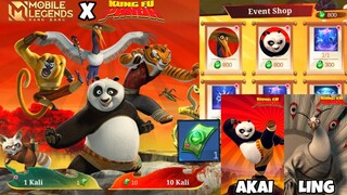 AKHIR NYA SKIN BARU MLBB x KUNGFU PANDA! GW BORONG DEMI KALIAN MURAH BANGET !!