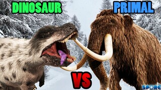 Nanuqsaurus vs Woolly Mammoth | SPORE