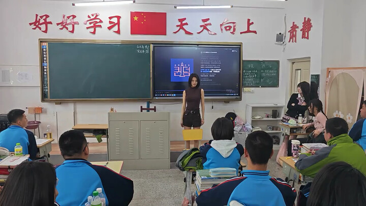 High school girls dance Korean-style in short skirts