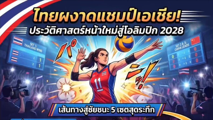 วอลเลย์บอลหญิงไทยคว้าแชมป์เอเชีย