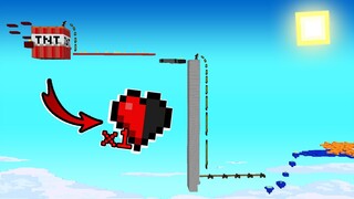 ถ้าคุณมีแค่ ครึ่งหัวใจ💔 แต่ต้องโดดเพื่อรอด โครตสูง!!! Minecraft