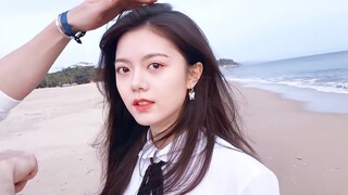 救命！！氛围感好绝！！狠狠get了妹妹的长发造型！【赵今麦|不心动挑战】