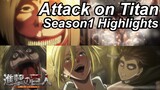 Attack on Titan Season 1 Reaction Highlights | Great Anime Reactors!!! | 【進撃の巨人】【海外の反応】