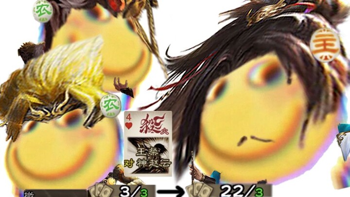 When Divine Zhao Yun and Yi Ji Team Up with Wang Can, They Draw 19 Cards in a Single Kill!