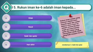 tes pengetahuan agama.