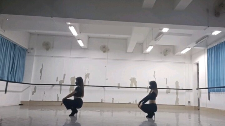 在中国舞教室跳性感高跟的刺激感谁懂