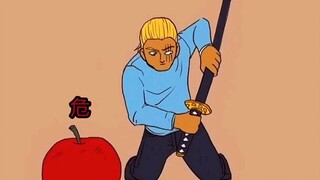 Atomic Samurai: Con dao nhanh đến nỗi quả táo đã lành mà không phản ứng gì?