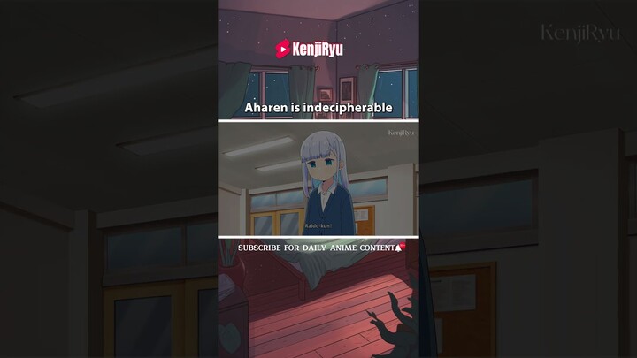 Aharen is indecipherable - cute anime moments #shorts #anime #animemoments