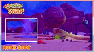 How To Take The Geyser Side Route In Barren Badlands *Night* | New Pokemon Snap - Quick Guide