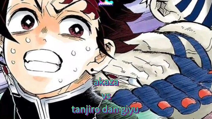 akaza bertemu dengan tanjiro dan giyu