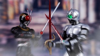 【全展示】世纪臀！SHF 真骨雕 影月 假面骑士Black Shadow Moon 4K