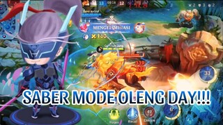 SABER MODE OLENG DAY!!!