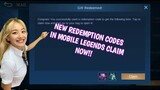 New free latest redemption codes in mobile legends, Claim now!!