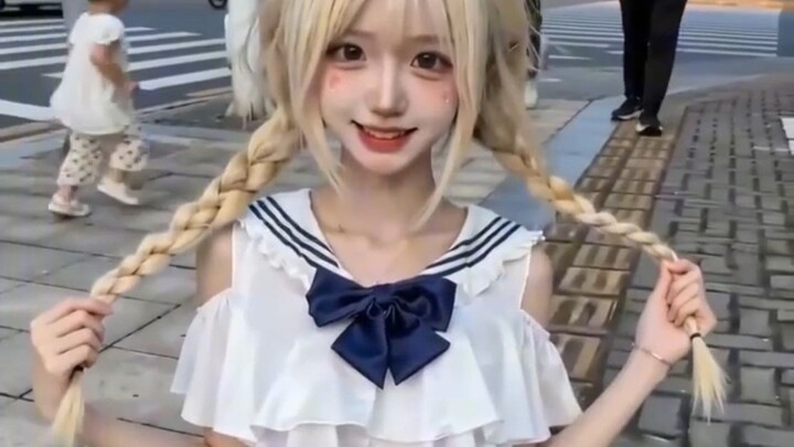 POV: A girl with twin tails asks you, "Is it fun?"