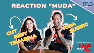 KOCAK BANGET! Reaksi Tora Sudiro & Beby Tshabina Nonton Bareng Official Video Lagu MUDA.