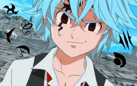 The Seven Deadly Sins and the Ten Commandments are gathered together. The Demon King Meliodas is abo