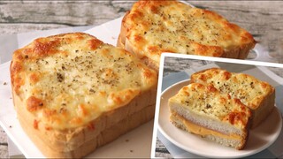 แซนวิช คร็อกเมอซิเยอร์ Sandwich Croque monsieur l ครัวป้ามารายห์