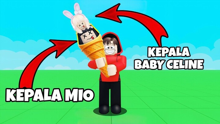 Yuta, Mio Dan  Baby Celine Makan Eskrim Kepala Orang Lain  ROBLOX