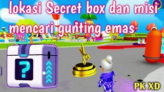 Lokasi Secret Box dan misi mencari Gunting Emas di PK XD Update terbaru Versi 0.34.0