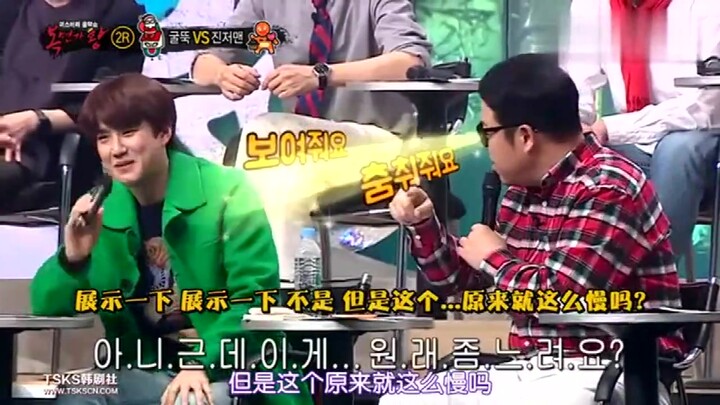 选手跳EXO的舞蹈，金俊勉绝对是来砸场子的，太帅了！