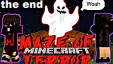 the "Maze of Terror Escape the Night" THE END | (Minecraft TAGALOG) #funnymoments