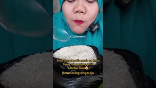 DYMA |ASMR RAW RICE EATING |Makan Beras | asmrrawriceeating| #asmrsounds  #asmr #shorts #mukbang(1)