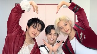 Seo Changbin, Felix, Choi Yeonjun LALALALA+Happily Ever After dance challenge