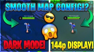 Smooth Map Config ( Dark Mode + 144p Resolution ) No More Lag ✨ | MOBILE LEGENDS