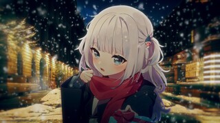 "What are you holding there?" Ah! Sorry... "It's snowing..."