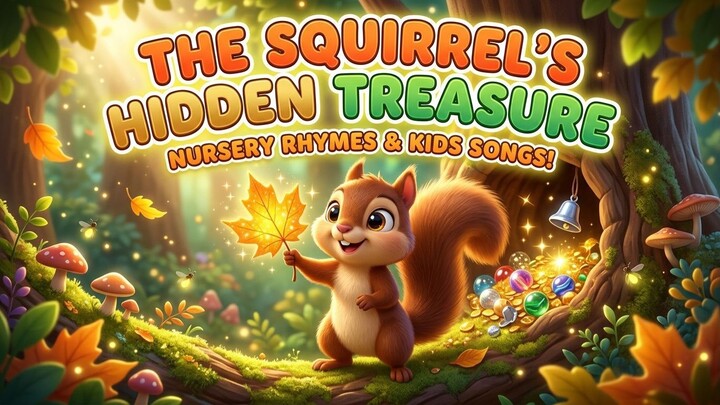 The Squirrel's Hidden Treasure 🐿️✨ | Nursery Rhymes & Kids Songs | Animated Songs for Toddlers
