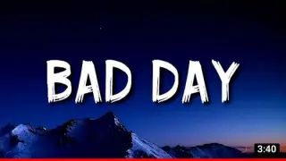 Bad Day - Daniel Powter (lyrics)