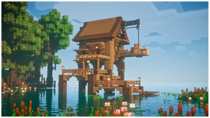 Minecraft: Swamp Starter House Tutorial!