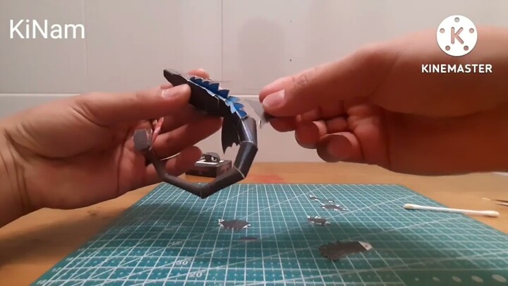 Mô hình giấy Night Fury bí kíp luyện rồng.