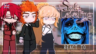 Past Solo Leveling React To Sung Jin Woo | Gacha Club