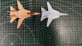 [Tutorial Origami] Tutorial melipat tiga tahap pesawat tempur F14 Amerika (asli), selembar kertas A4