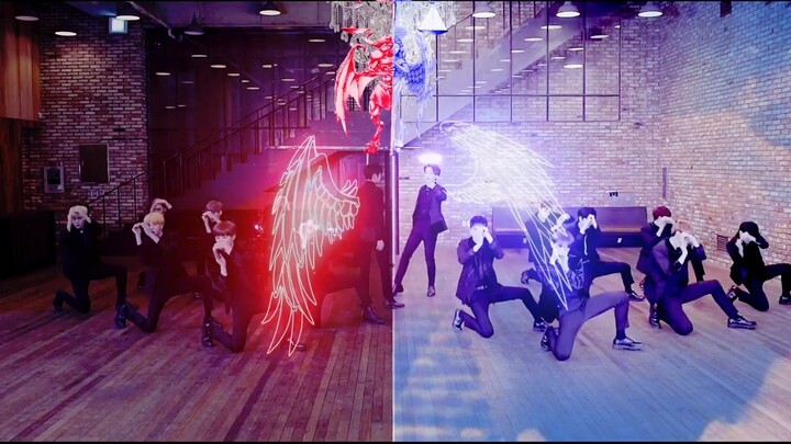 【SEVENTEENxNU’EST】ห้องฝึกซ้อมเอฟเฟกต์แสงไฟสุดวิจิตรุ่งโรจน์ในสวรรค์ || เท้าเหยียบเงาสะท้อนของสวรรค์