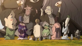 Natsume is really happy to be accompanied by his family, human friends, and monster friends.
