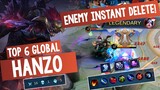Enemy Instant Delete! Best Build Hanzo! [Top 6 Global Hanzo] - Mobile Legends