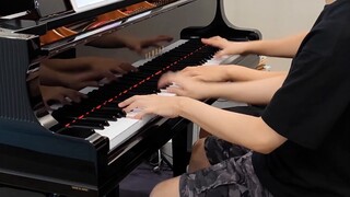 Senang mendengar ledakannya! Permainan Empat Tangan Piano "Saye" [Saye Boy]