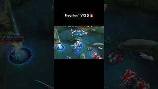 FREDRINN 1 V/S 5🔥 #fredrinnmlbb #mlbb #mobilelegends #shortvideo #shorts #short #mlbbshorts #mlbbph