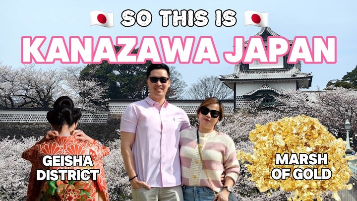 JAPAN'S MOST BEAUTIFUL GARDEN: KANAZAWA CASTLE + CHERRY BLOSSOMS + GOLD + GEISHA | JAPAN VLOG 2024