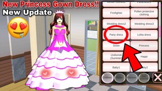 فستان الاميره الجديد NEW PRINCESS GOWN DRESS!! New Update!! TUTORIAL in SAKURA SCHOOL SIMULATOR